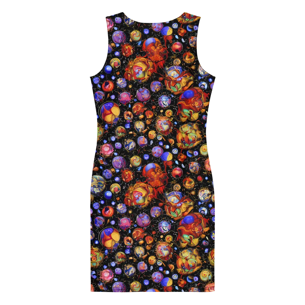 Infinite Orbs on Bodycon Dress — Back