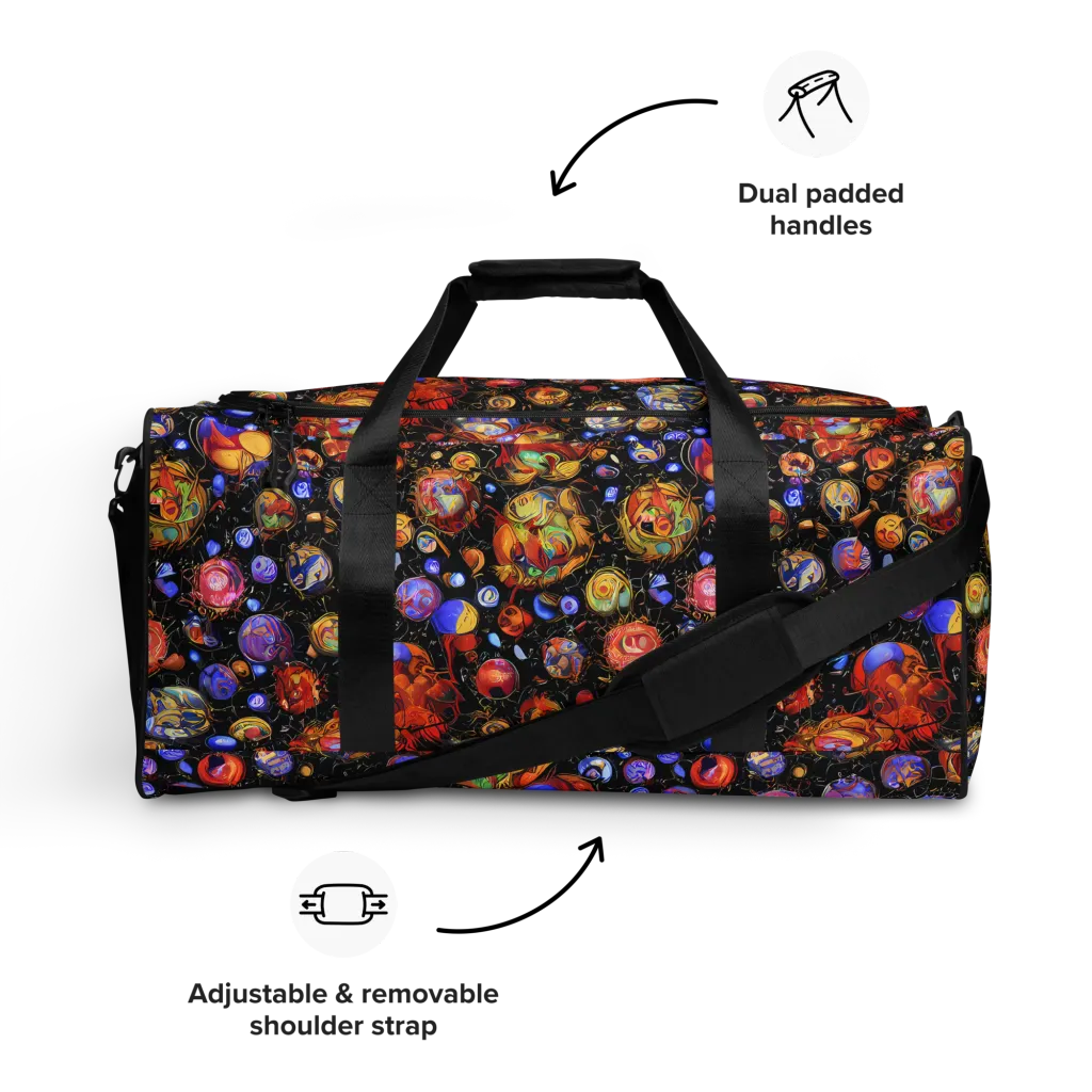 Infinite Orbs on Duffle Bag — Front