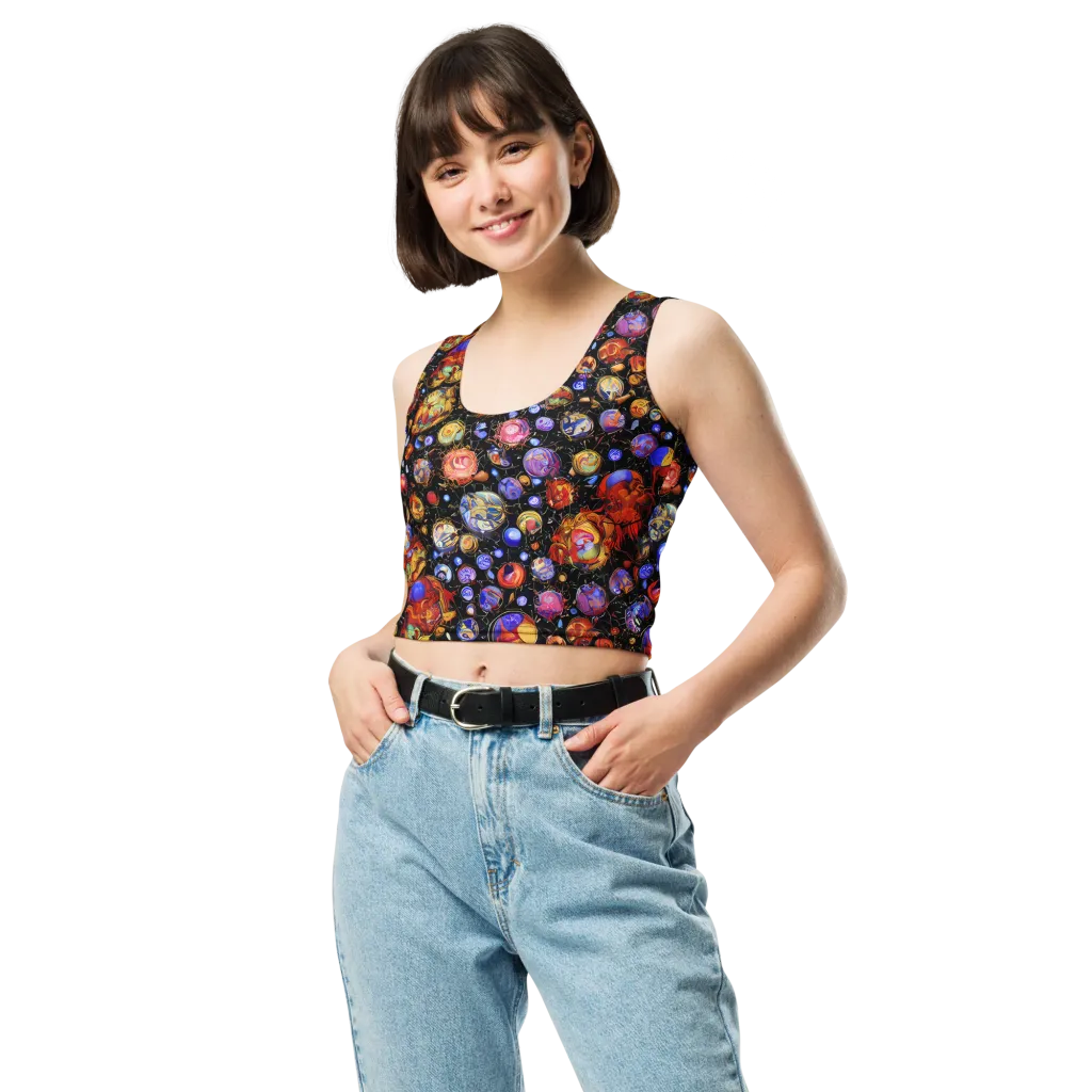 Infinite Orbs on Crop Top — Front