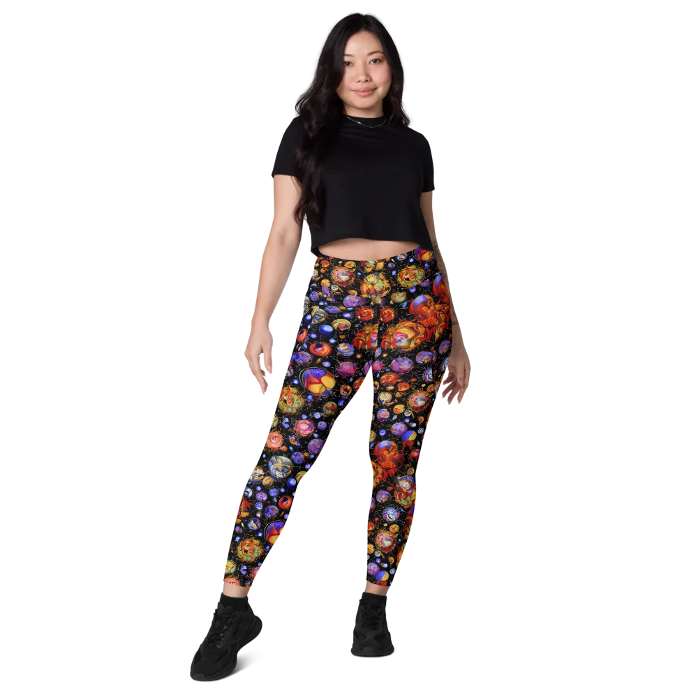 Infinite Orbs on Leggings with Pockets — Front