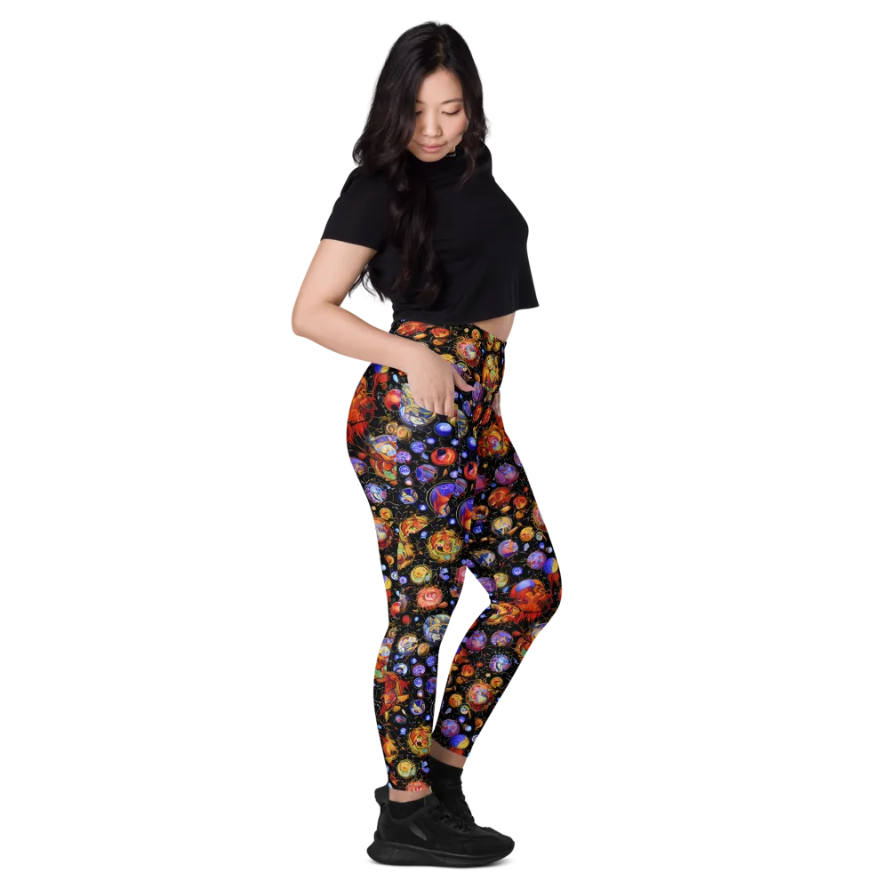 Infinite Orbs on Leggings with Pockets — Right