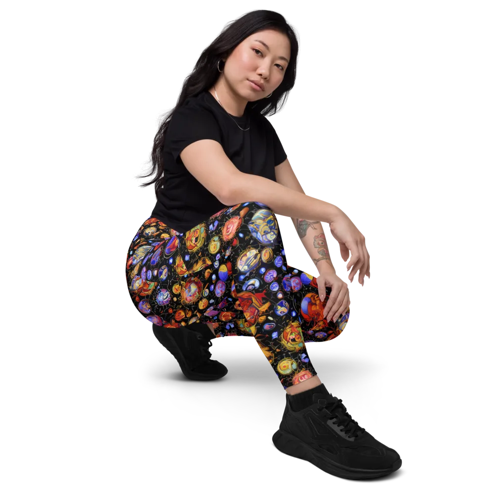 Infinite Orbs on Leggings with Pockets — Right Front