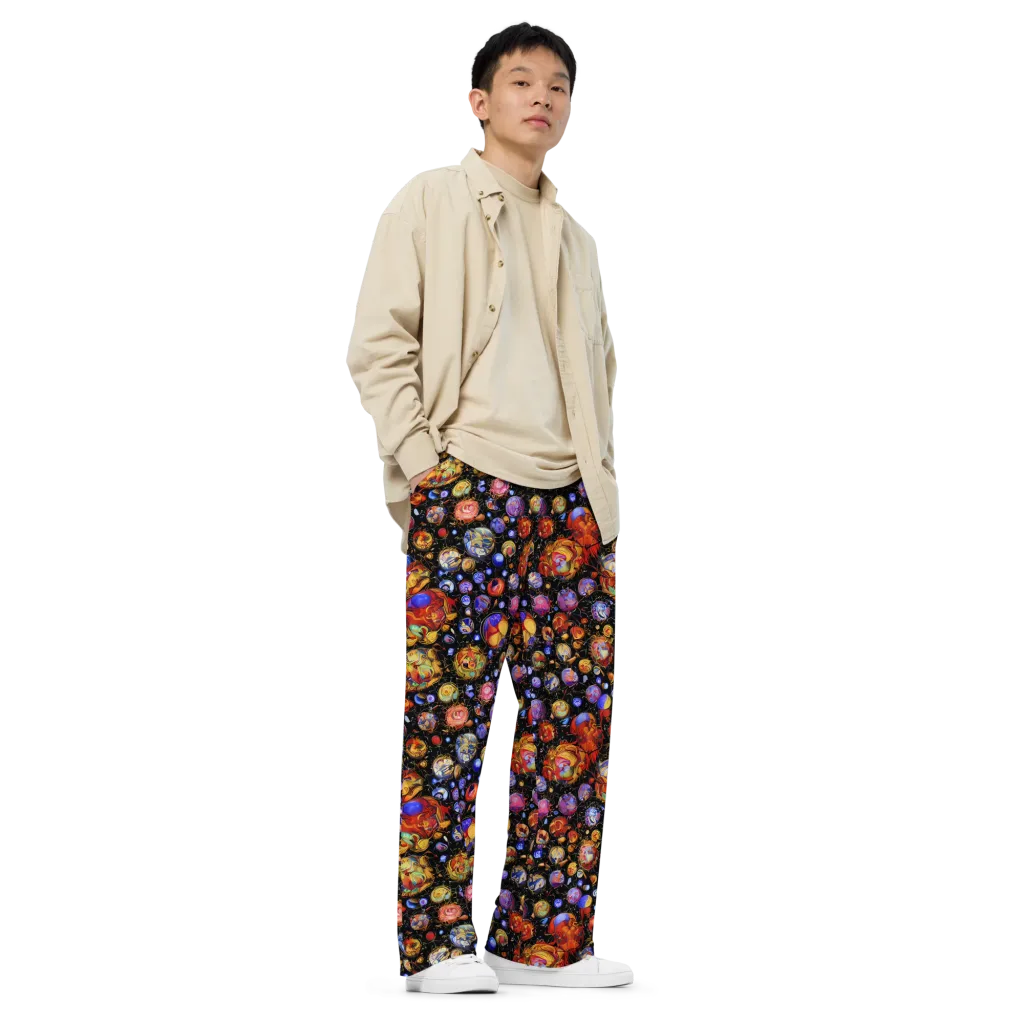 Infinite Orbs on Wide-Leg Pants — Right Front