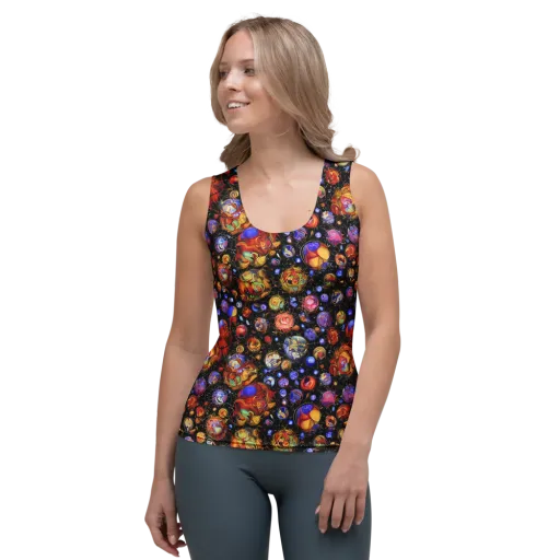 Infinite Orbs on a Women's Tank Top