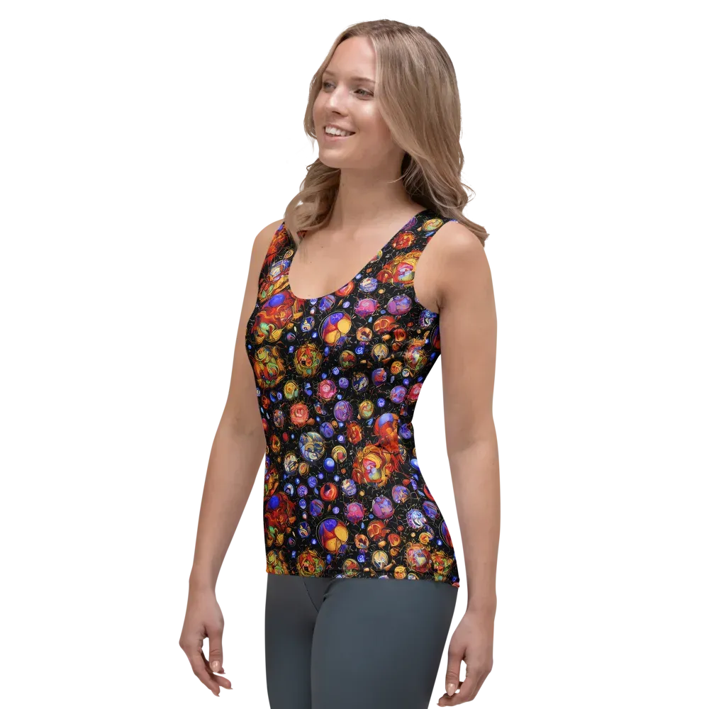 Infinite Orbs on Women's Tank Top — Left Front