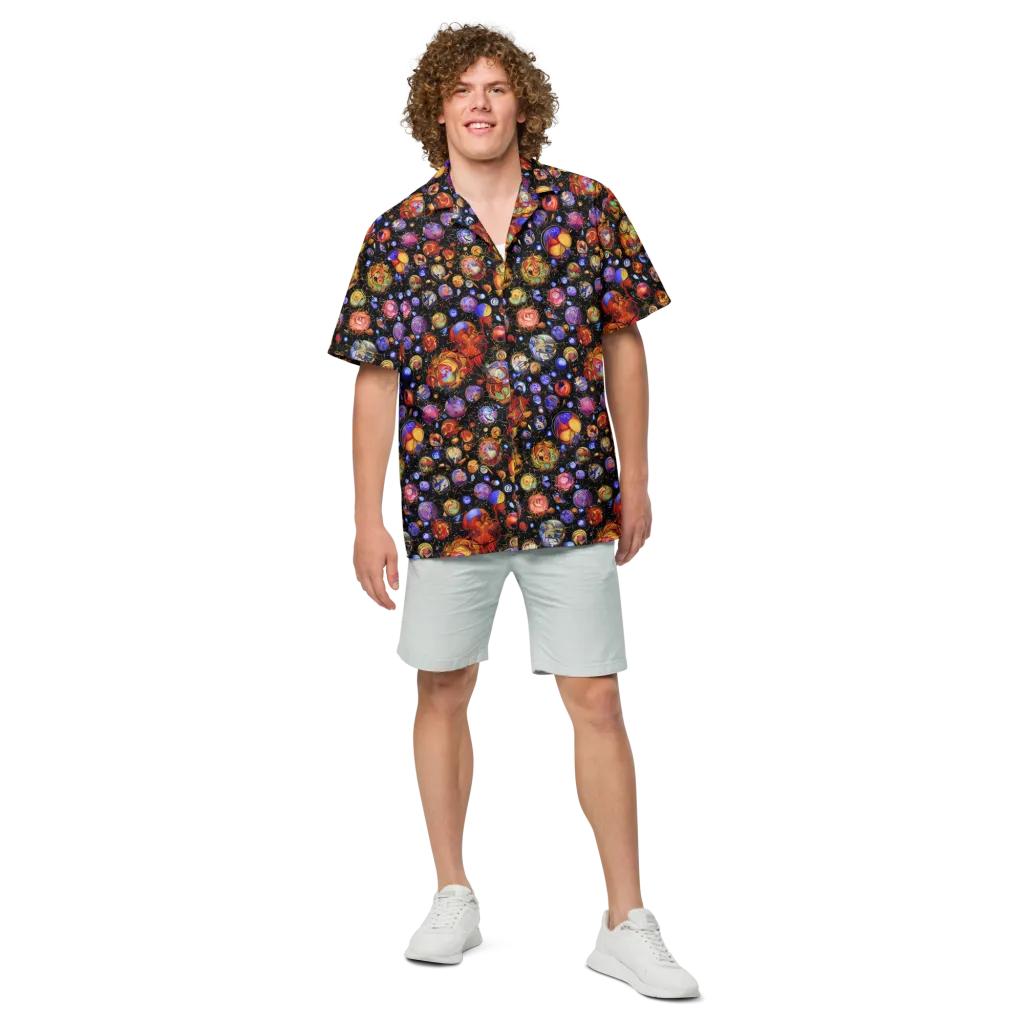 Infinite Orbs on Button Shirt — Front