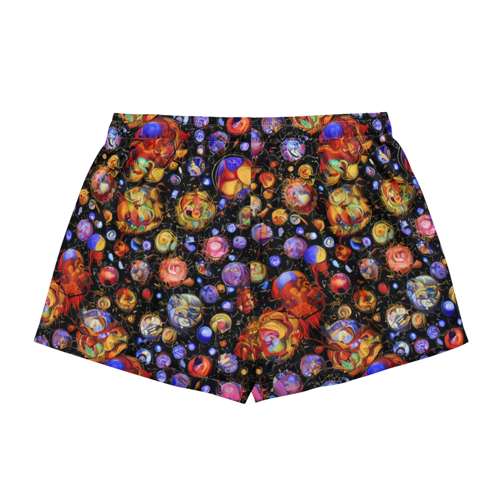 Infinite Orbs on Women's Pajama Shorts — Back