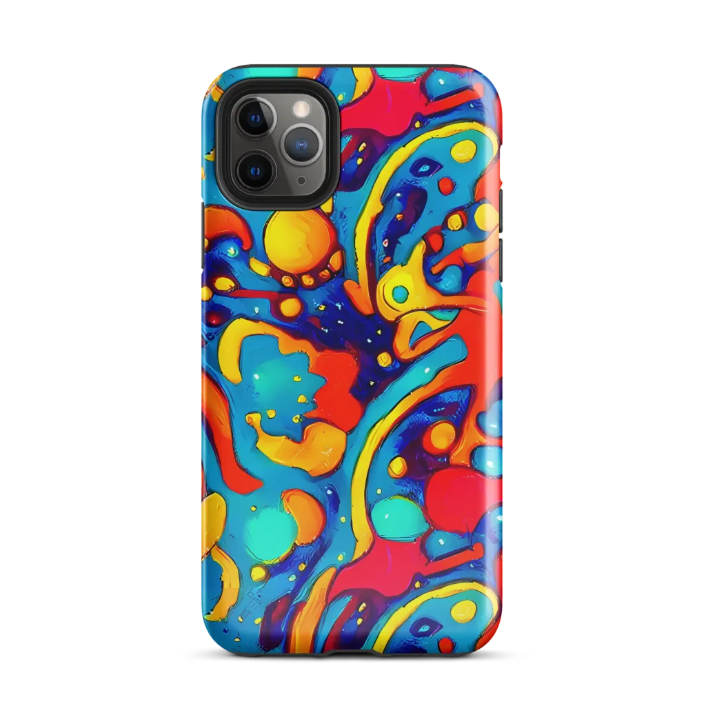 Neon Tidal Burst on Tough Case for iPhone® — Front