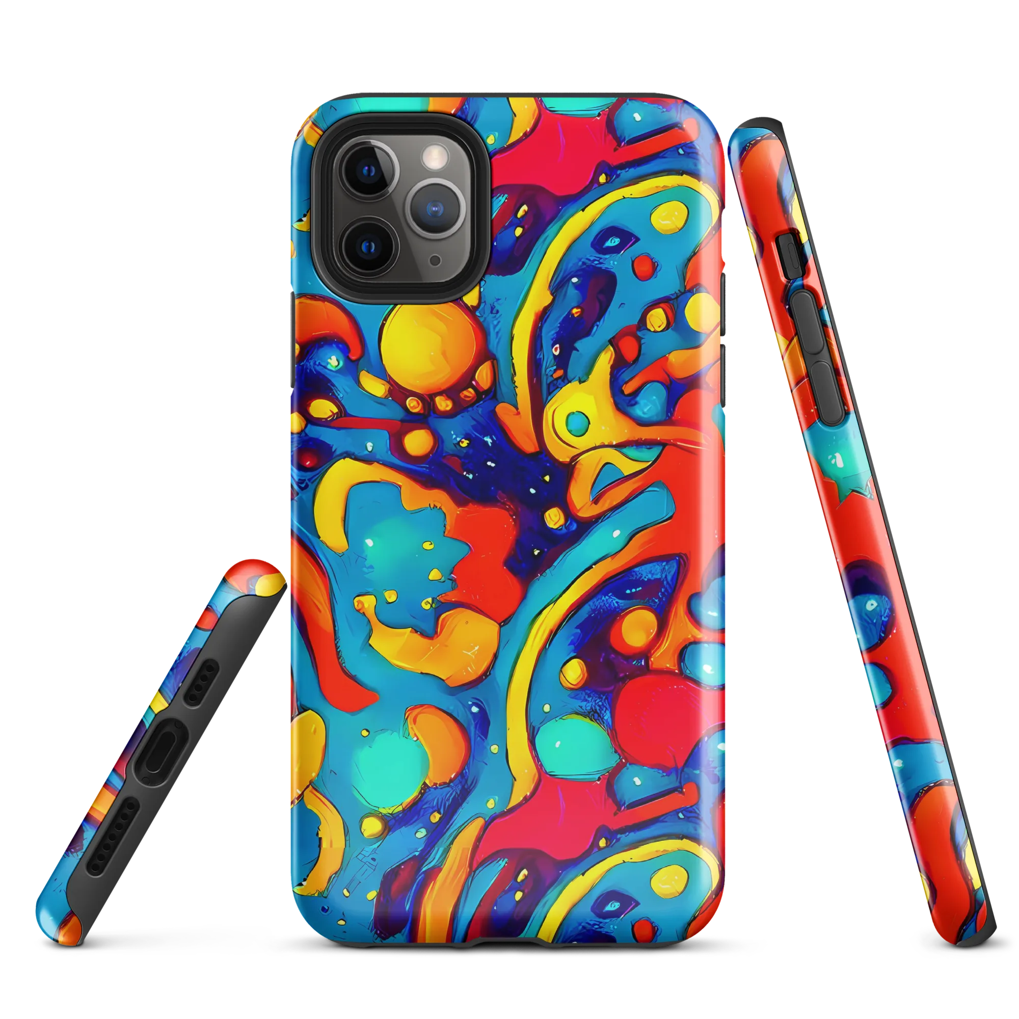 Neon Tidal Burst on Tough Case for iPhone® — Front