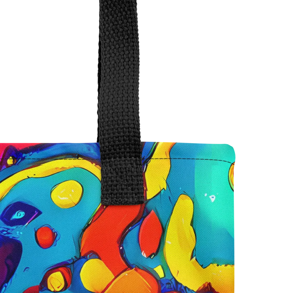 Neon Tidal Burst on Tote Bag — Product details