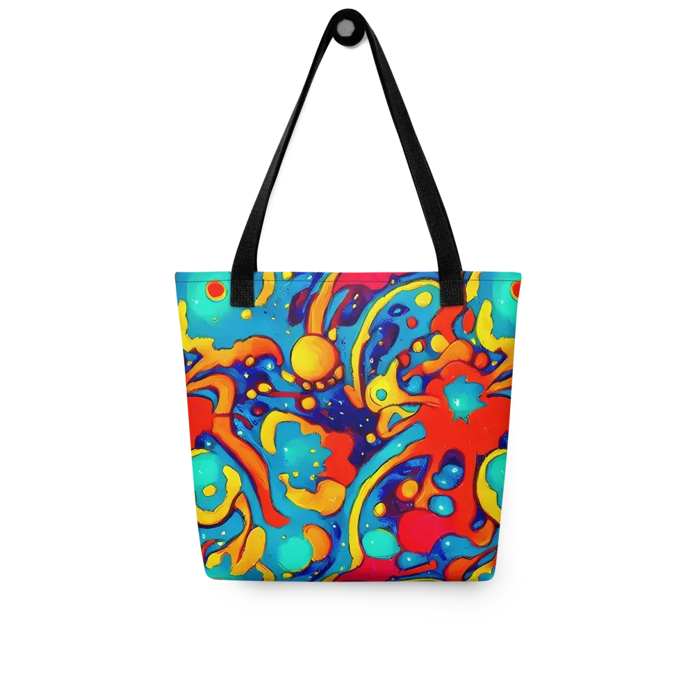 Neon Tidal Burst on Tote Bag — Front