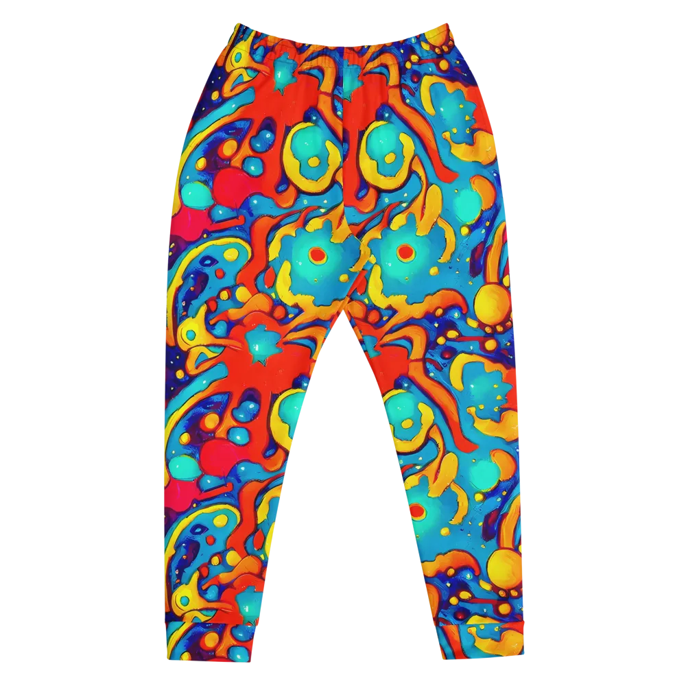 Neon Tidal Burst on Men's Joggers — Front