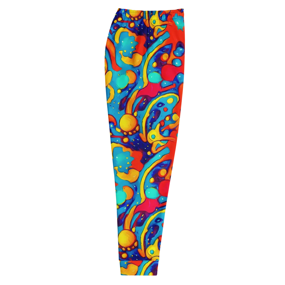 Neon Tidal Burst on Men's Joggers — Right