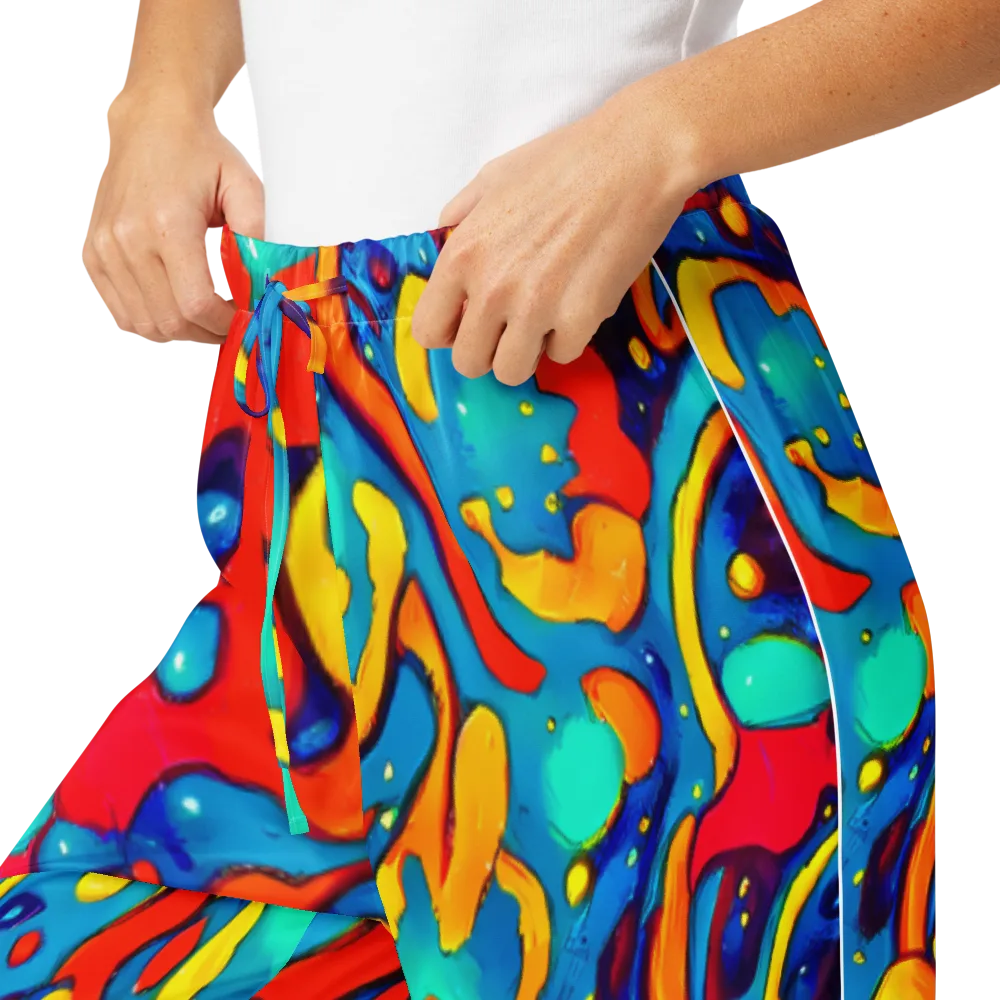 Neon Tidal Burst on Women's Pajama Pants — Product details