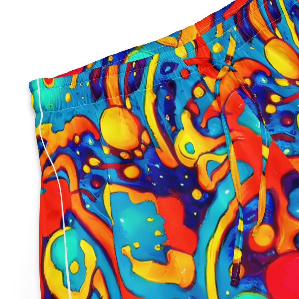 Neon Tidal Burst on Women's Pajama Shorts — Product details