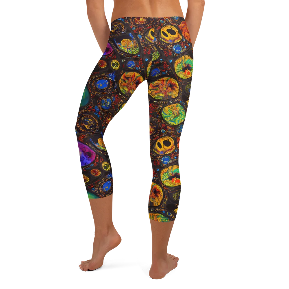 Chromatic Relics on Capri Leggings — Back
