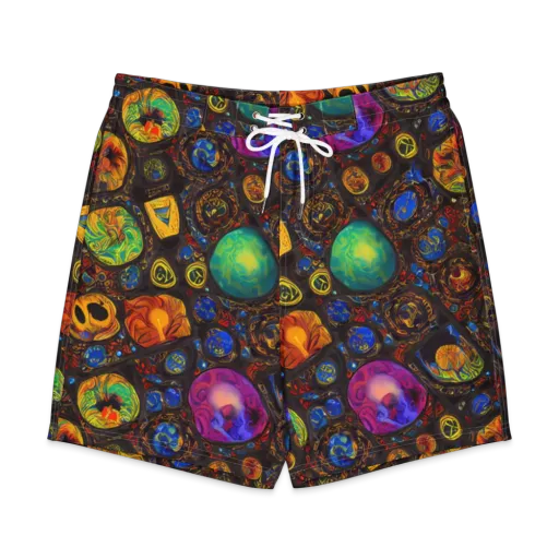 Chromatic Relics on a Men's Board Shorts