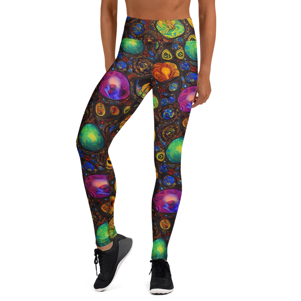 Chromatic Relics on Yoga Leggings — Front