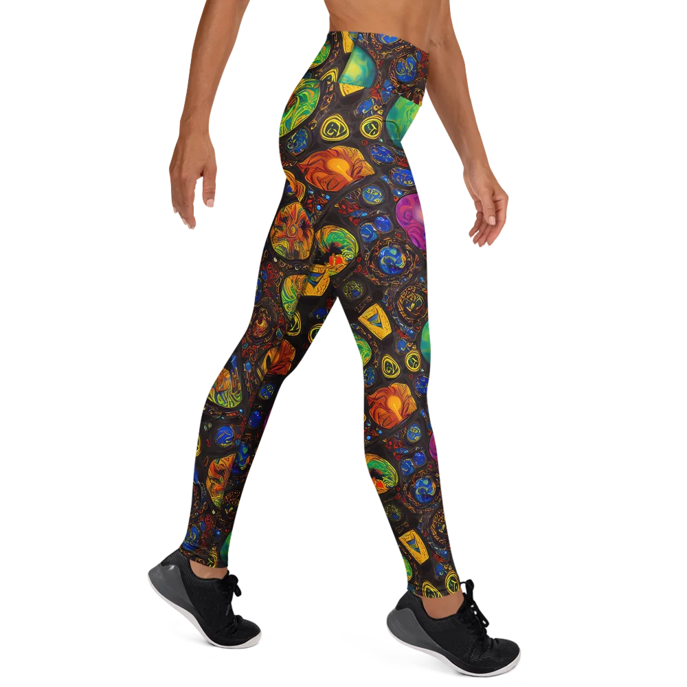 Chromatic Relics on Yoga Leggings — Right