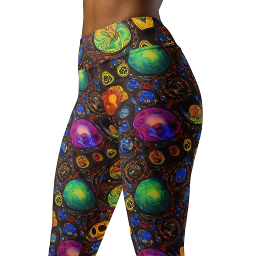 Chromatic Relics on a Yoga Leggings