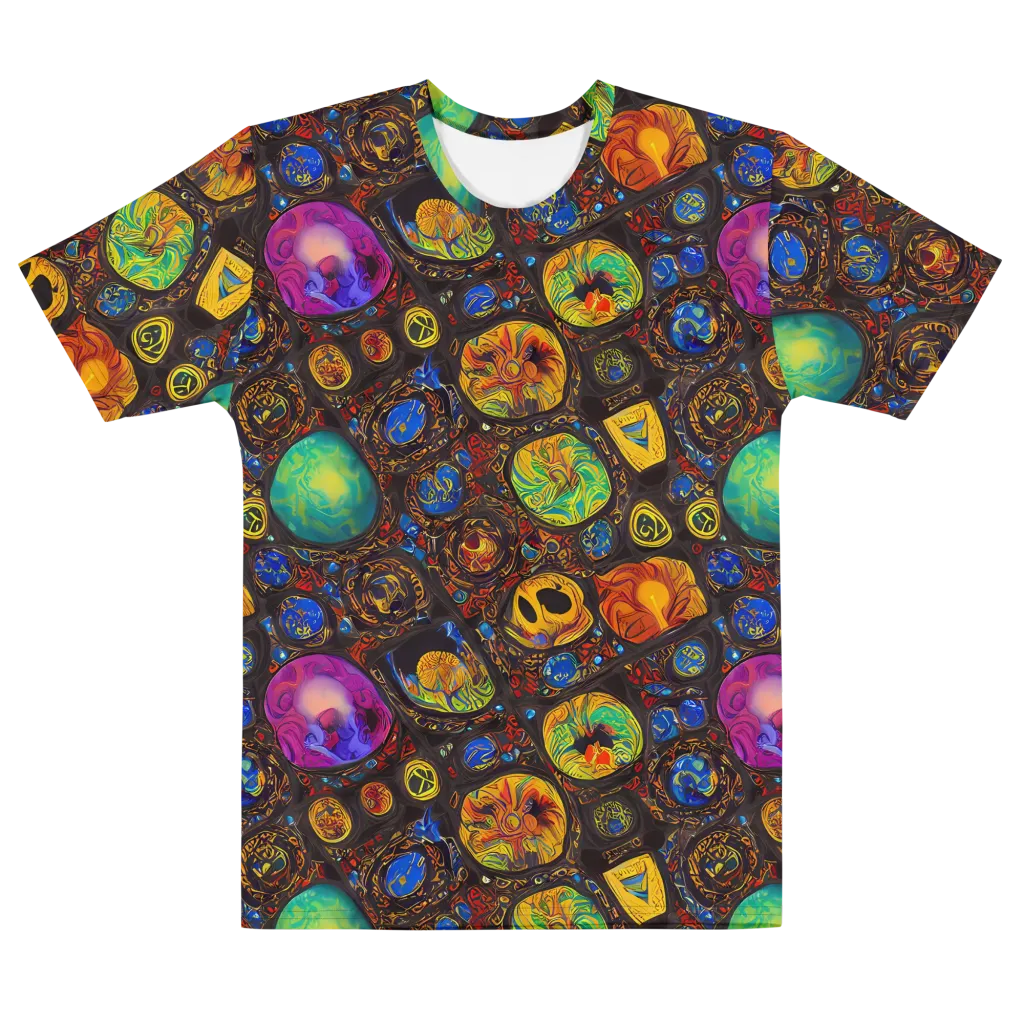 Chromatic Relics on Men's Cotton Crew Neck T-Shirt — Front