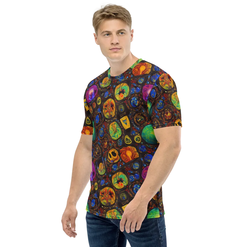 Chromatic Relics on Men's Crew Neck T-Shirt — Left