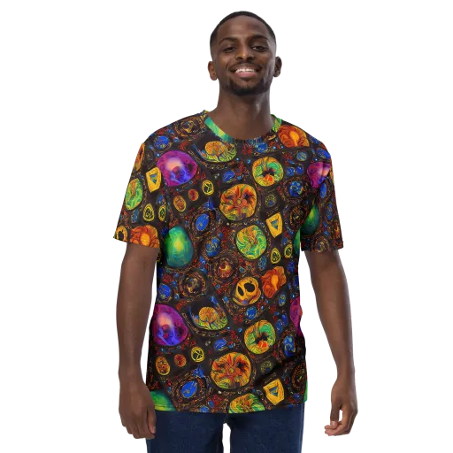 Chromatic Relics on a Men's Crew Neck T-Shirt