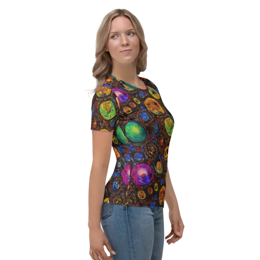 Chromatic Relics on a Women's Crew Neck T-Shirt