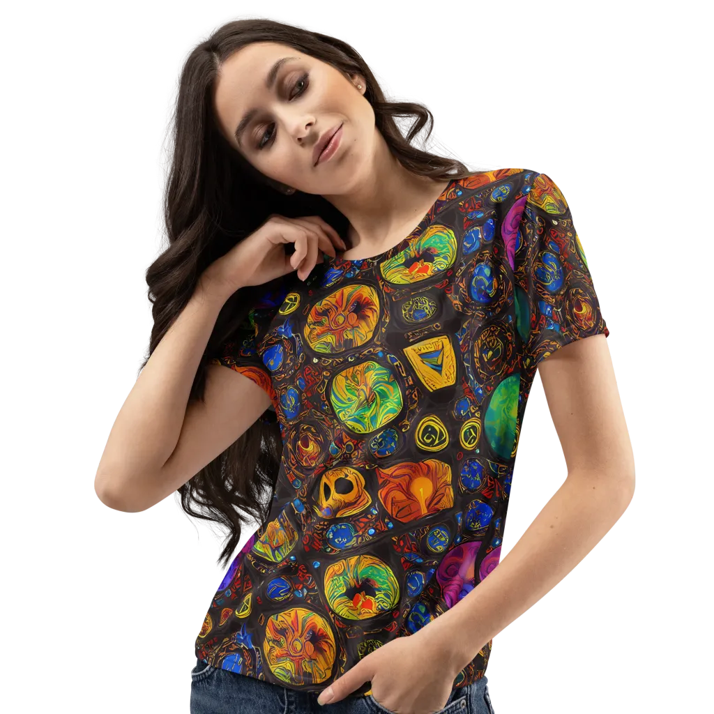 Chromatic Relics on Women's Crew Neck T-Shirt — Left Front