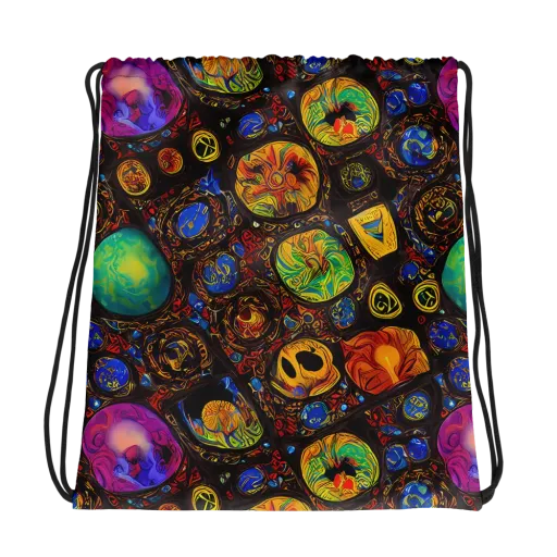 Chromatic Relics on a Drawstring Bag