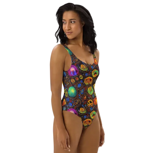Chromatic Relics on a One-Piece Swimsuit