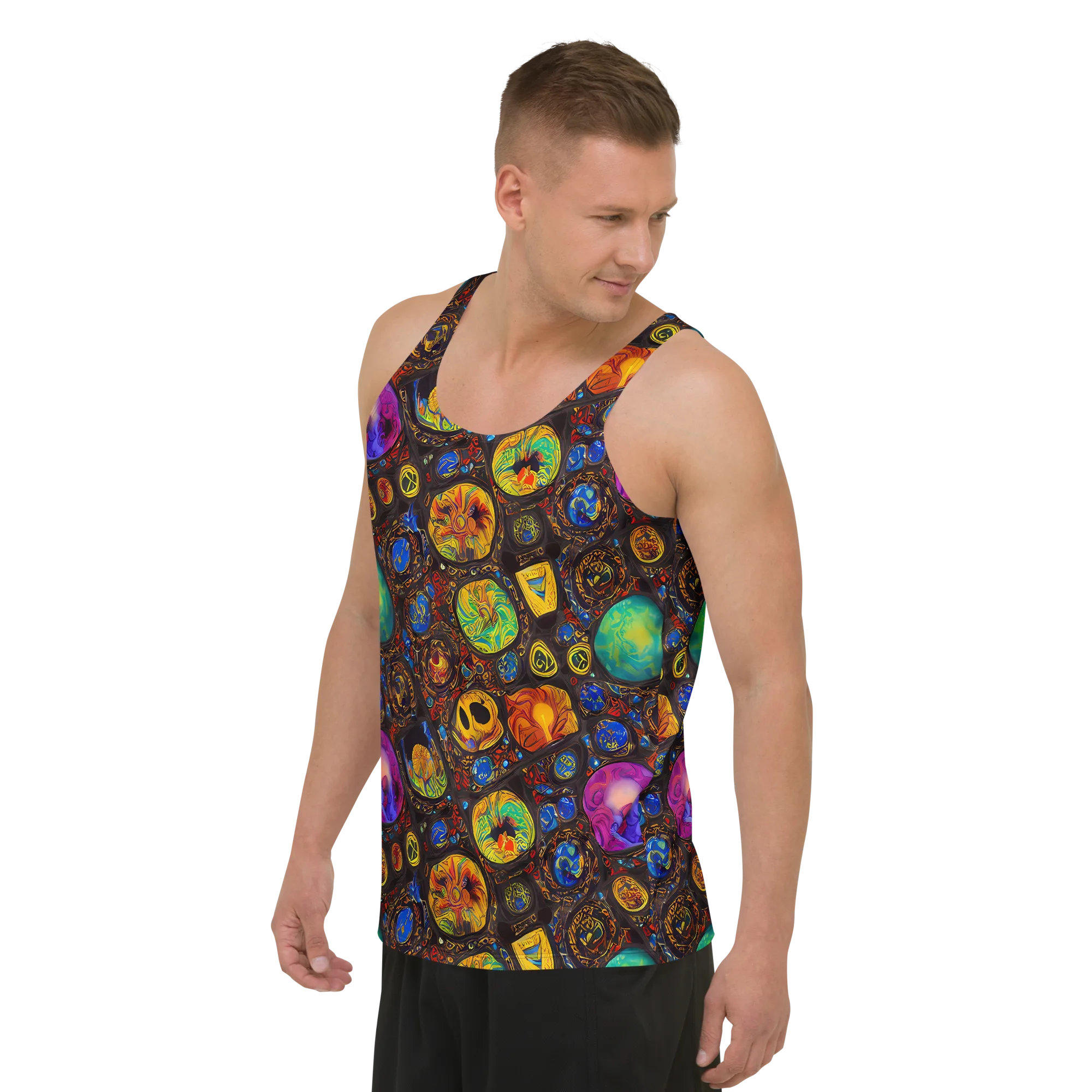 Chromatic Relics on Men's Tank Top — Left Front