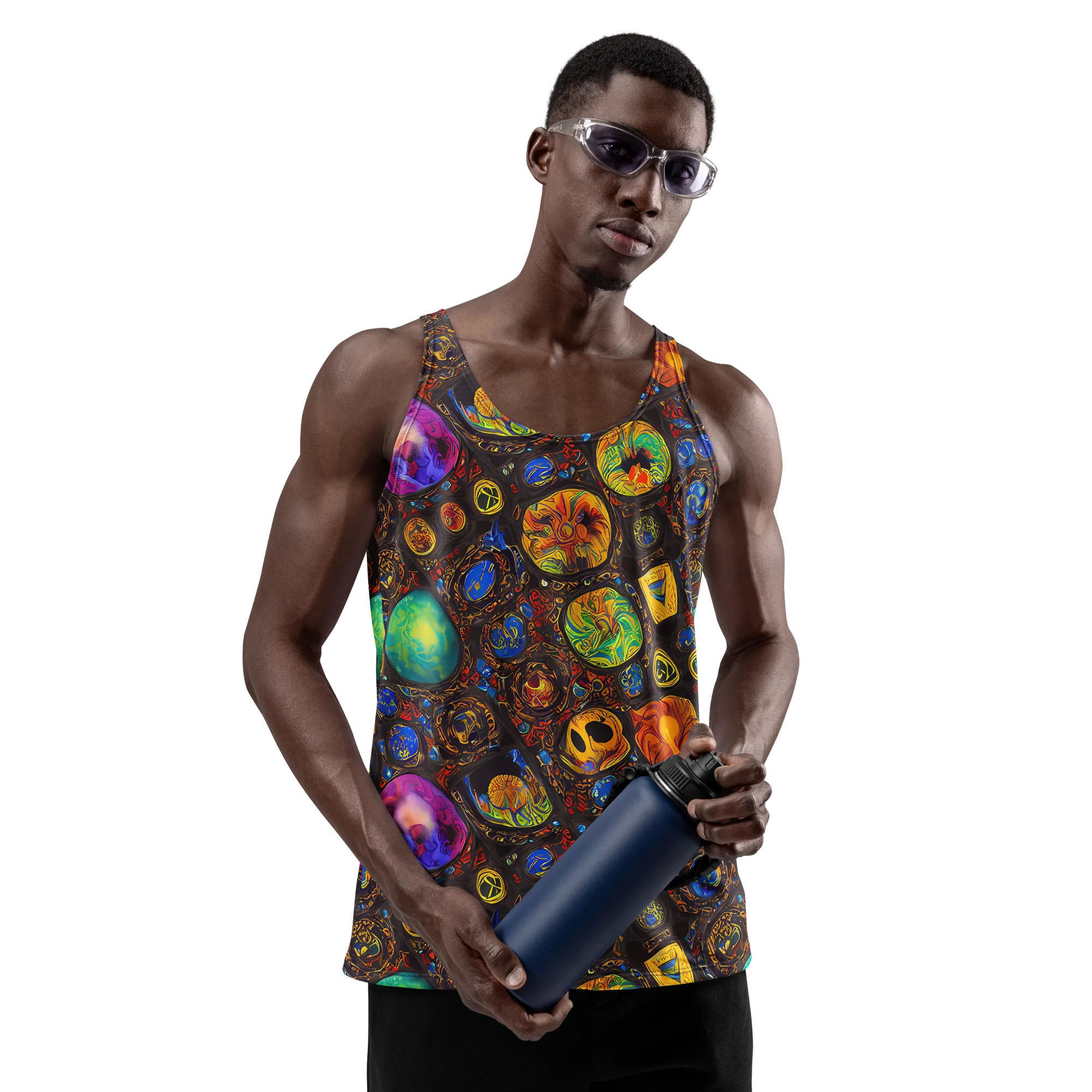 Chromatic Relics on Men's Tank Top — Front