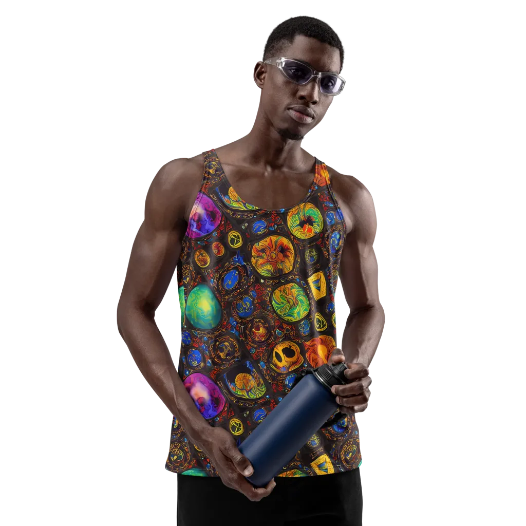 Chromatic Relics on Men's Tank Top — Front