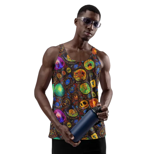 Chromatic Relics on a Men's Tank Top