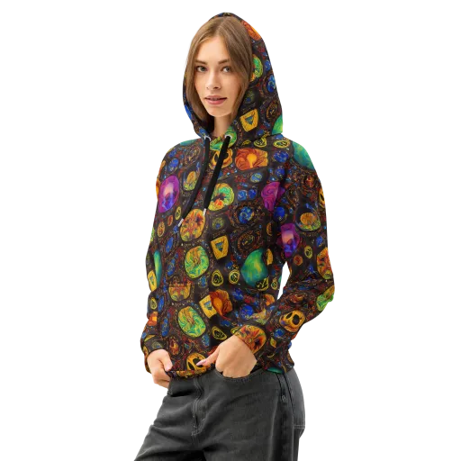 Chromatic Relics on a Cotton Hoodie