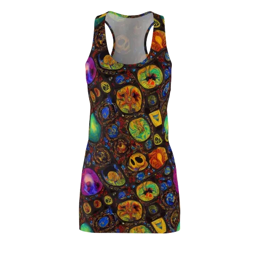 Chromatic Relics on a Racerback Dress