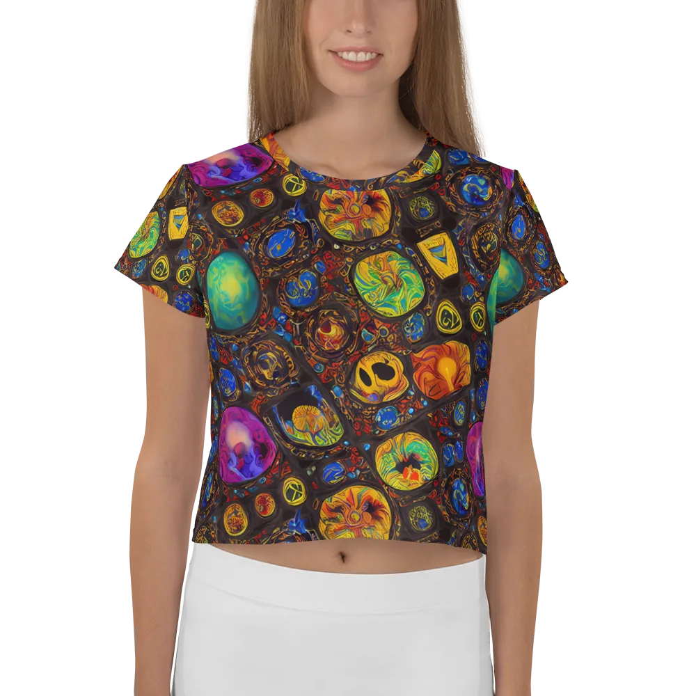 Chromatic Relics on Crop Tee — Front