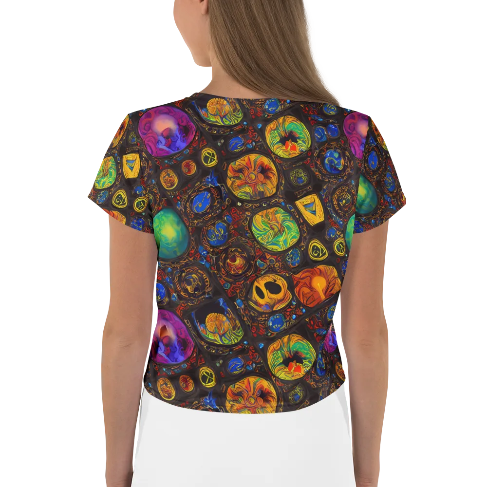 Chromatic Relics on Crop Tee — Back