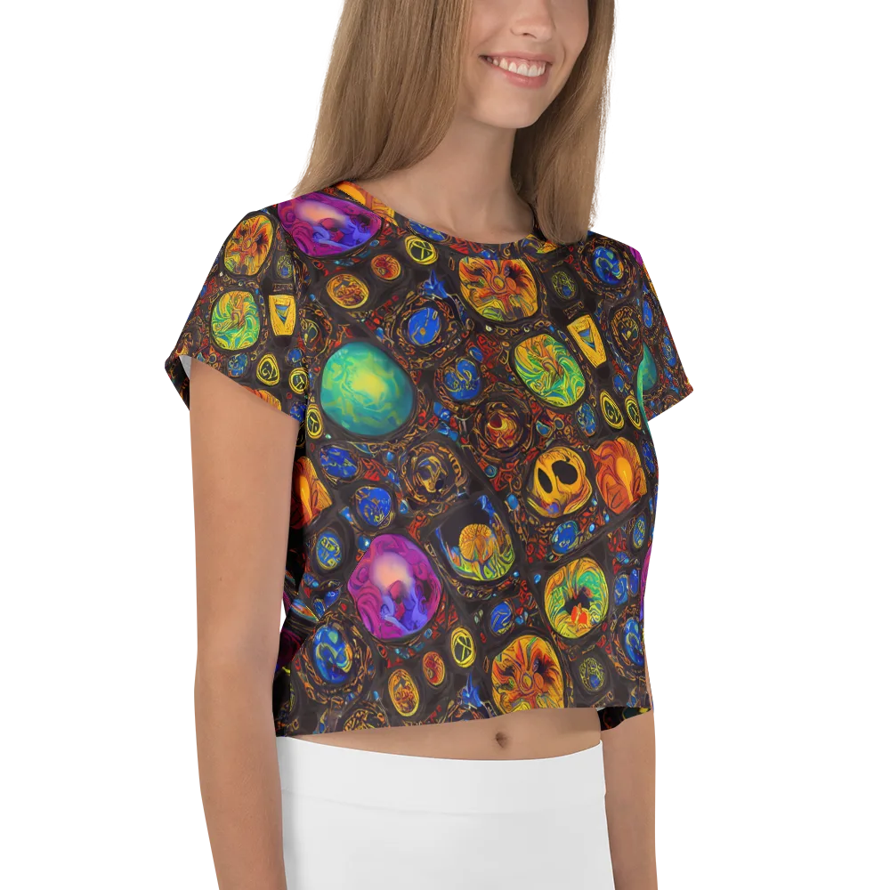Chromatic Relics on Crop Tee — Right
