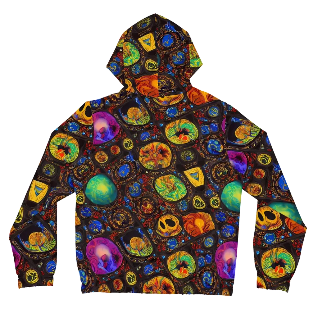 Chromatic Relics on Women's Full-Zip Hoodie — Back