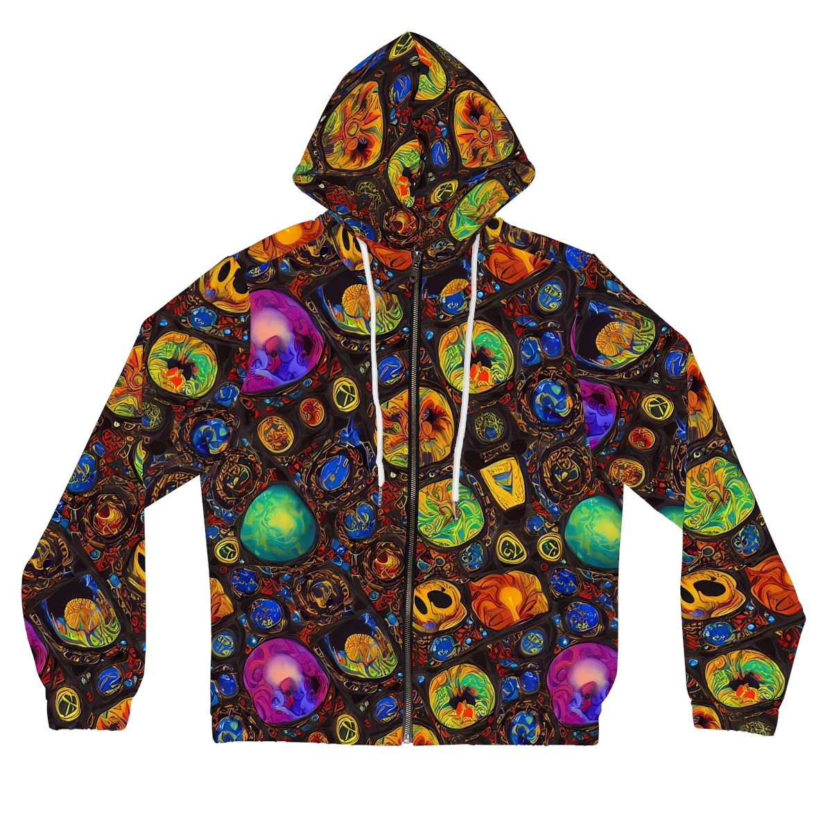 Chromatic Relics on Women's Full-Zip Hoodie — Front