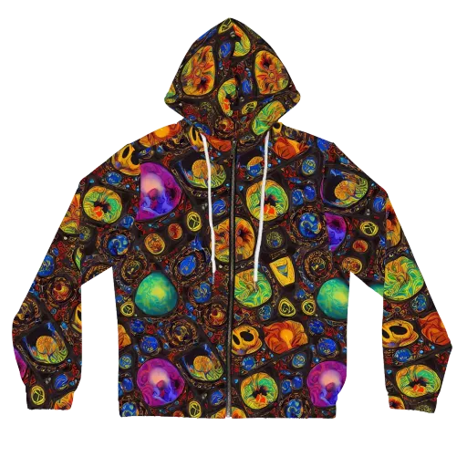 Chromatic Relics on a Women's Full-Zip Hoodie