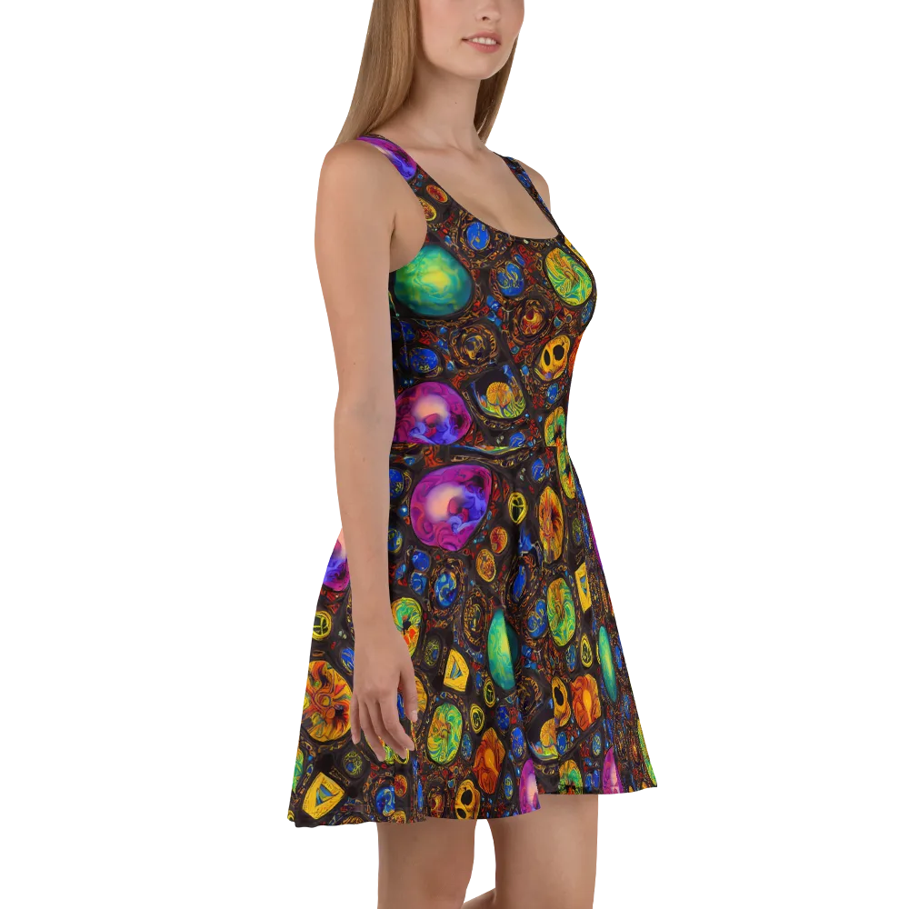 Chromatic Relics on Skater Dress — Right