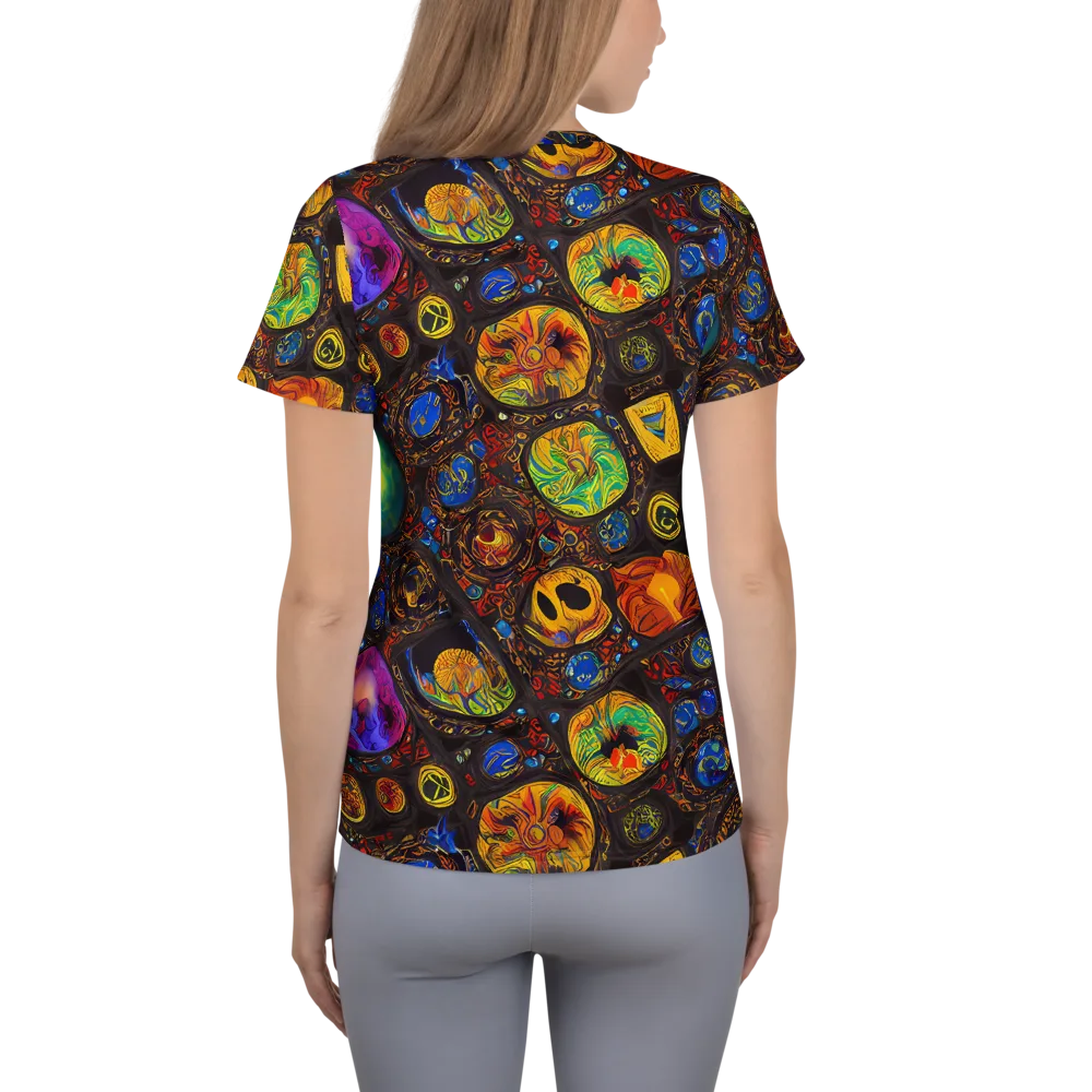 Chromatic Relics on Women's Athletic T-Shirt — Back