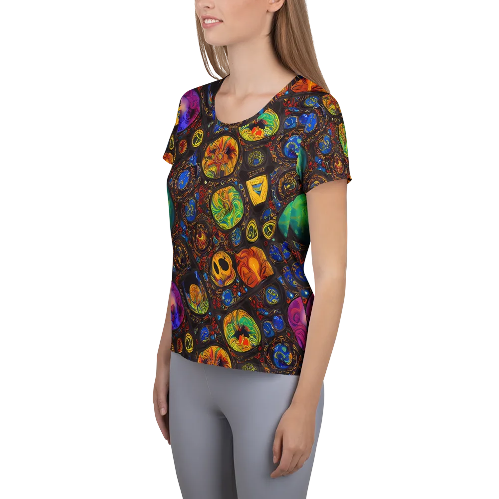 Chromatic Relics on Women's Athletic T-Shirt — Left