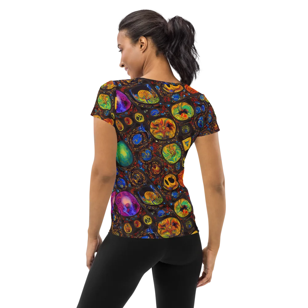 Chromatic Relics on Women's Athletic T-Shirt — Back