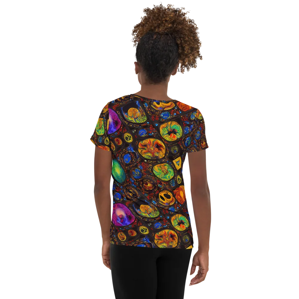 Chromatic Relics on Women's Athletic T-Shirt — Back