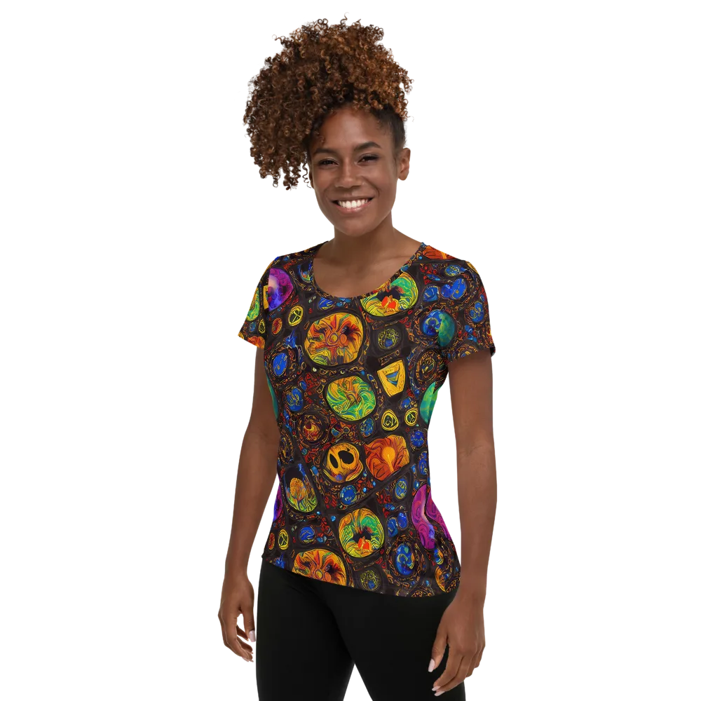 Chromatic Relics on Women's Athletic T-Shirt — Left