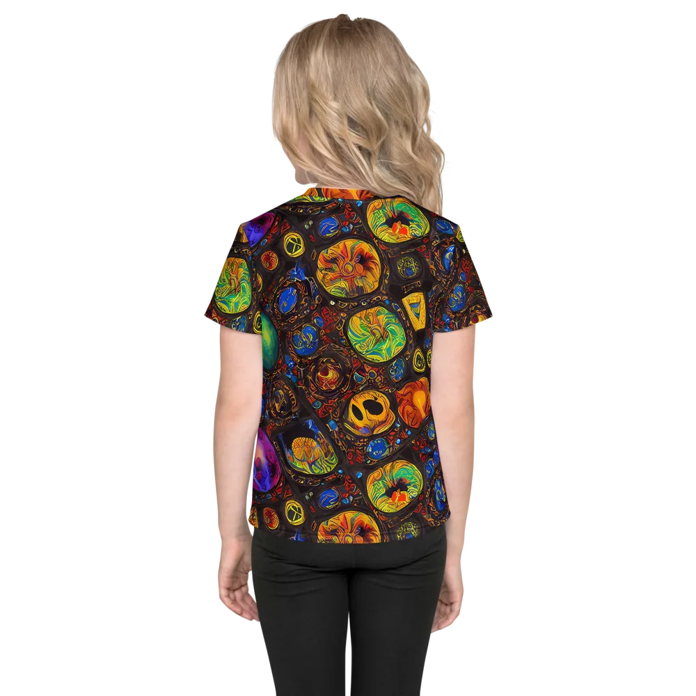 Chromatic Relics on Kids Crew Neck T-Shirt — Back